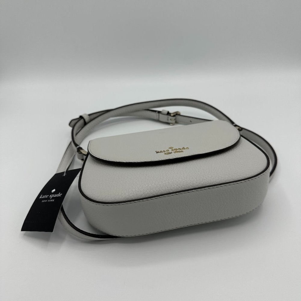 NWT Kate Spade Leila Mini Flap Crossbody - Quill Grey - Picture 6 of 11